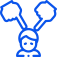 Icon representing cyberbullying statistics